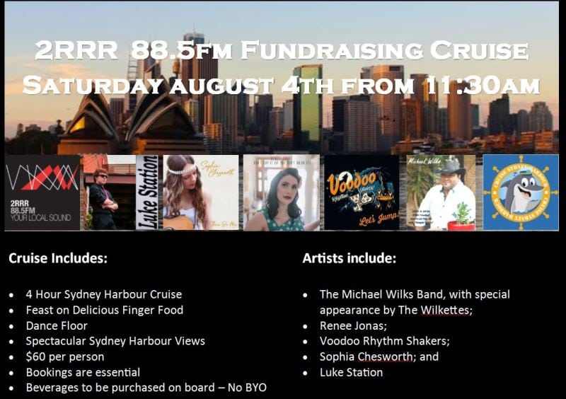 2RRR 88.5 Fundraising Cruises
