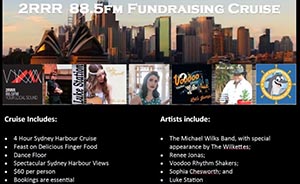 2RRR 88.5 Fundraising Sydney Harbour Cruise